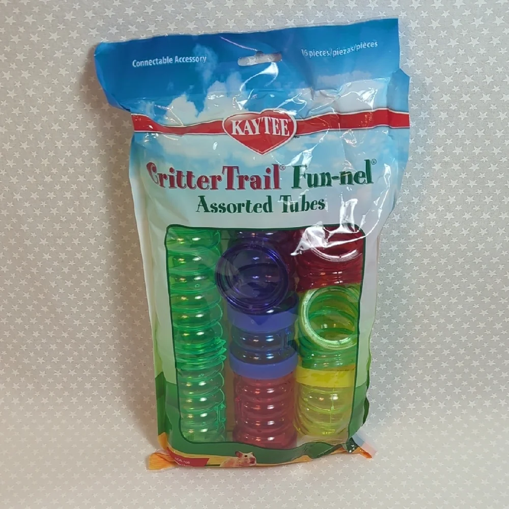 NEW- Kaytee CritterTrail Fun-nel Colorful Tubes